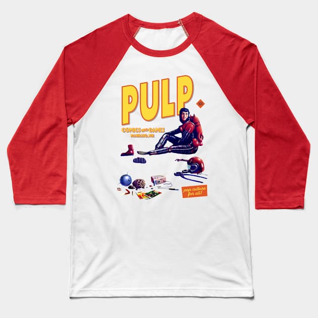 PULP Astro Woman Baseball T-Shirt by PULP Comics and Games